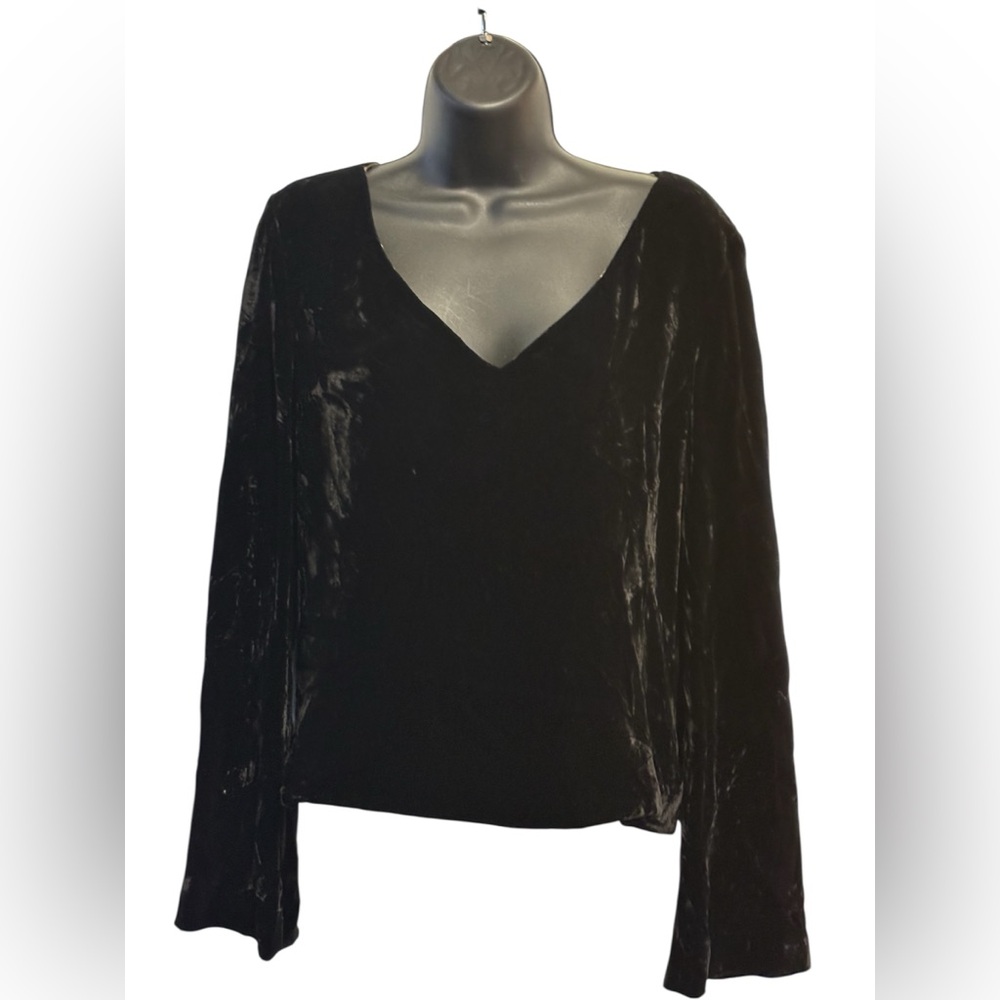 Dana Buchman Black Velvet Blouse